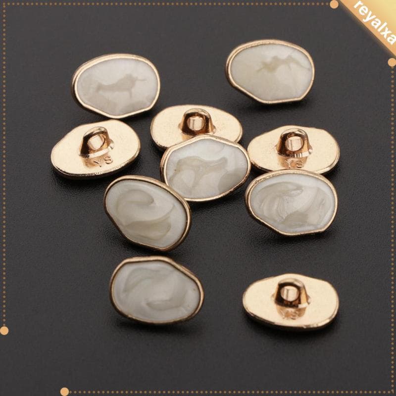 [Reyalxa] 10x Botão De Haste Em Formato Especial , Conjunto De Básico Para Costura DIY , Ornamento Artesanal , Artesanat