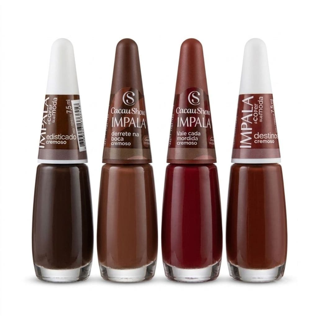 Kit 4 Esmaltes Impala Sofisticado Derrete Na Boca Destino