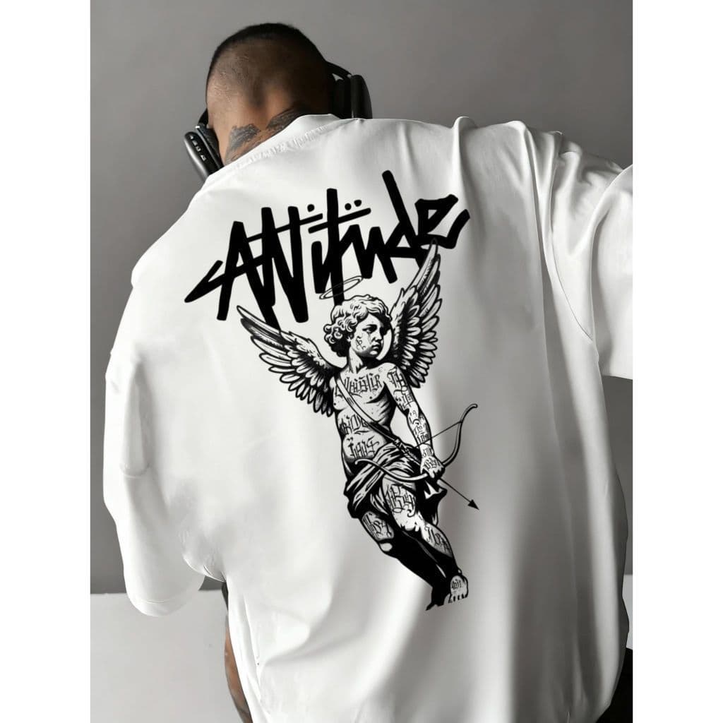 Camisa camiseta tshirt 100% algodão casual streetwear masculina estilosa estampada gringa atitude