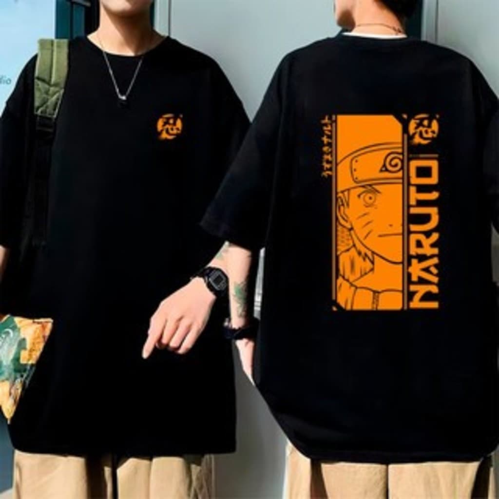 Camiseta Naruto Anime Masculina Streetwear Premium