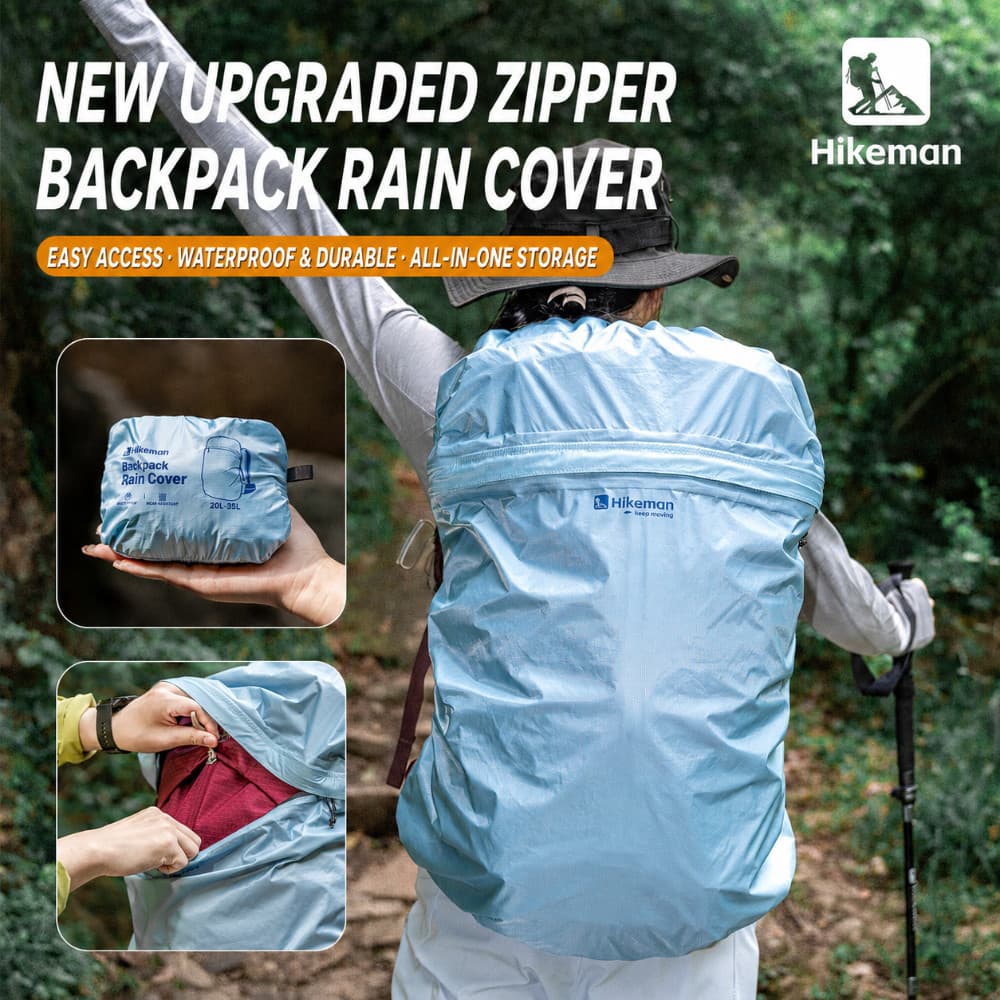 Hikeman Mochila De Acampamento Ao Ar Livre Capa Chuva Resistente A Rasgos Cobertura Completa À Prova Ddustágua Protetora