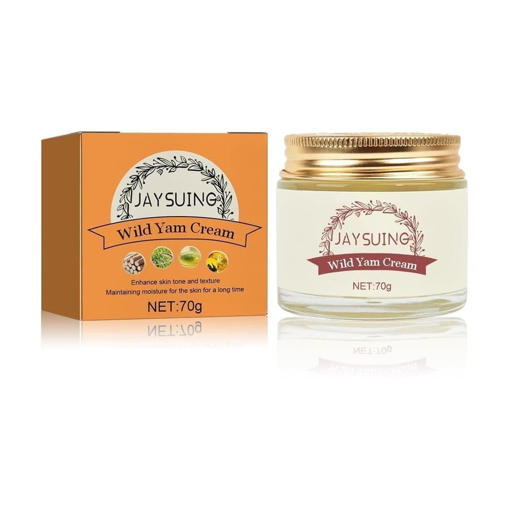 O Creme Facial AMALIA Wild Yam é um creme hidratante para o rosto que contém extrato de tea tree, adequado para pele sec