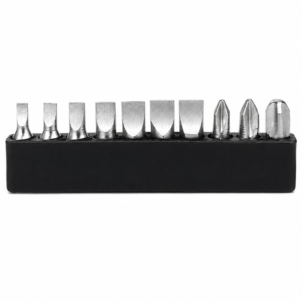 Kit com 10 Pontas Bits para Chave de Impacto e Parafusadeira – Alta Resistência