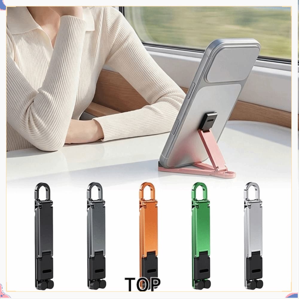 Suporte De Telefone Mini Chaveiro TOPABC , Celular Dobrável Mãos-Livres Viagem EDC Leve