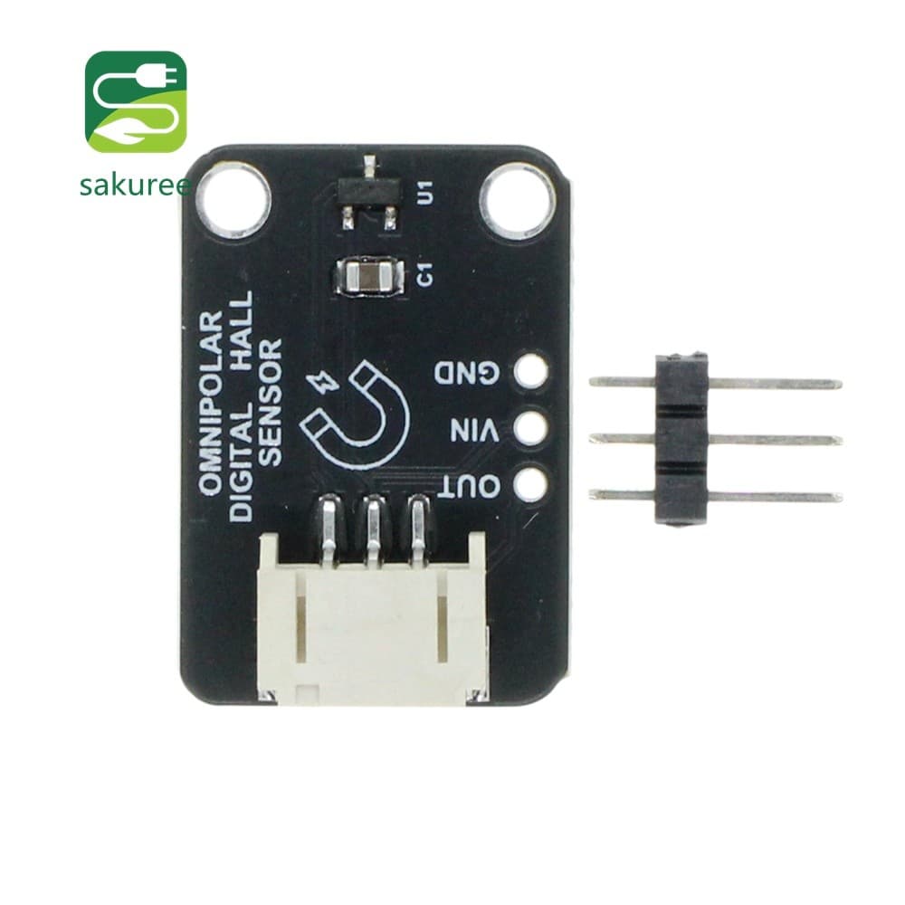 Módulo Do Sensor De Efeito Hall Pwb DRV5032 ± 150mT 30kHz Saída Digital De Drenagem Aberta