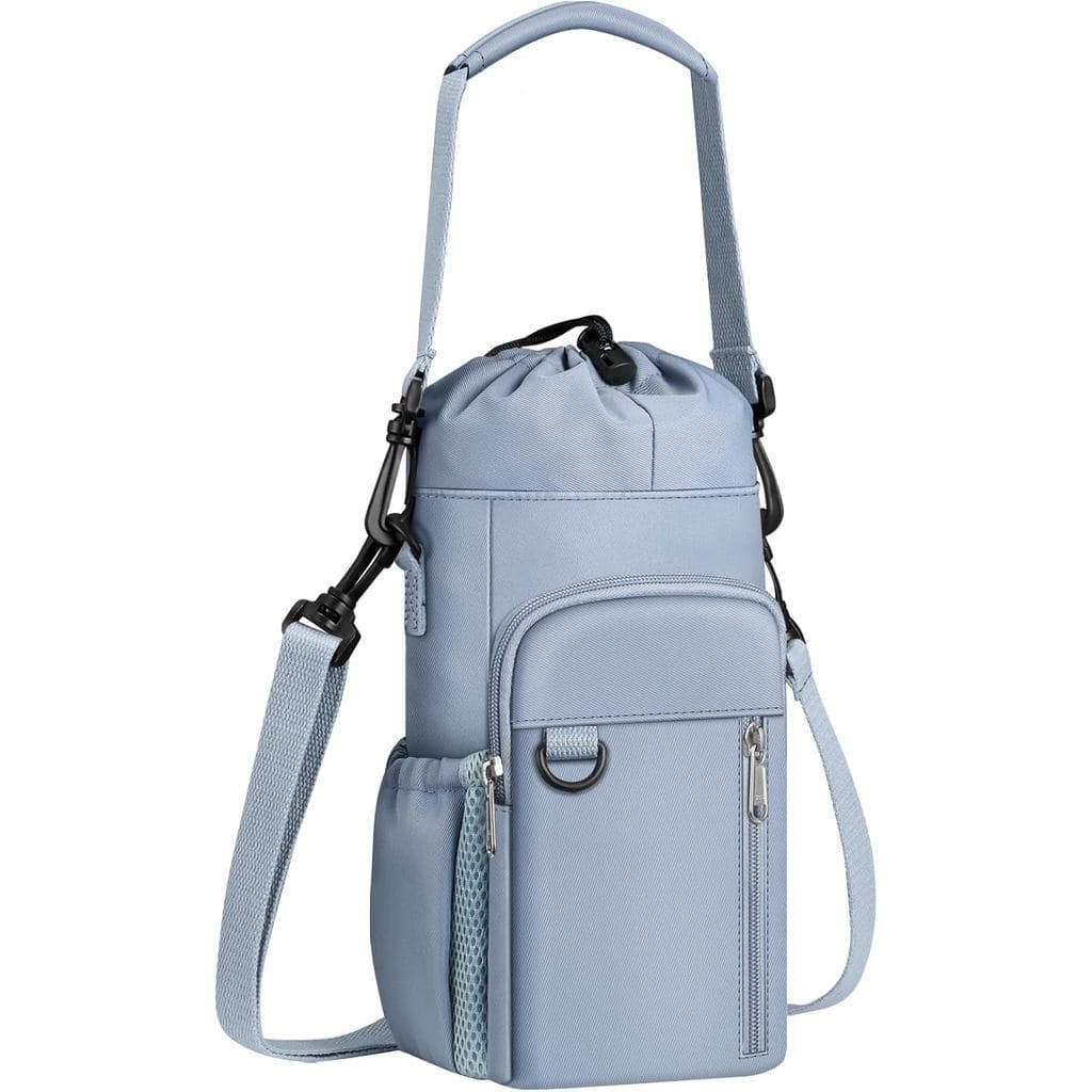 CaseBot Bolsa Transportadora de Garrafa de Água com Alça de Ombro, Suporte para Garrafa de Água Isolada de 32-40 oz, Cap