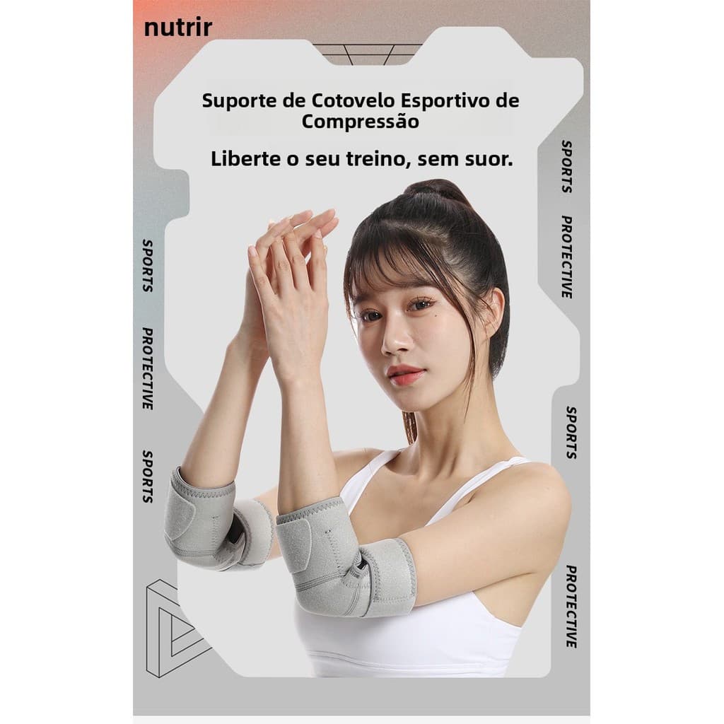 Cinta de cotovelo esportiva, manga de braço para fitness, protetor de braço para treinamento com cinta, manga de cotovel