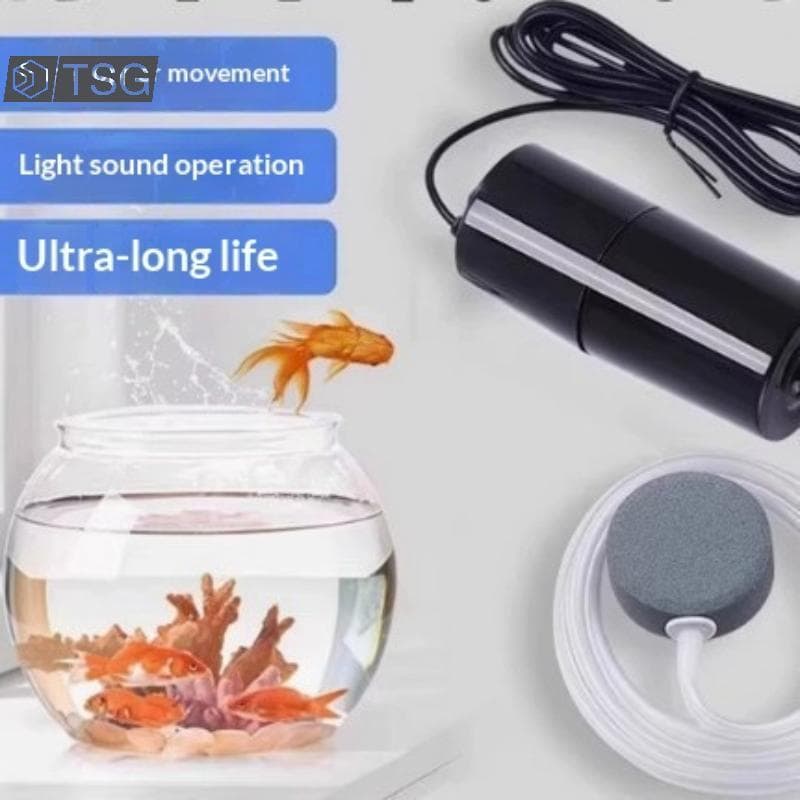 [Trêsgoodstonesgen] Mini Kit De Bomba De Ar Para Aquário Com Pedra Alimentado Por USB Silencioso De Alta Eficiência Ener
