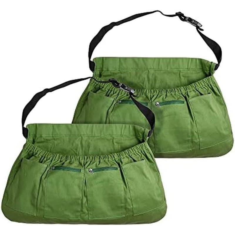 Avental De Colheita De Bacalhau Para Jardim , Ajustável Vegetais Com 4 Bolsos Jardineiros , Escolha Capina De Frutas
