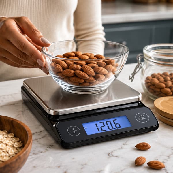 Balança Digital Cozinha Tramontina 3kg Precisão Inox | Profissional Alimentos Nutrição Dieta Tara Alta Precisão Aço Inox
