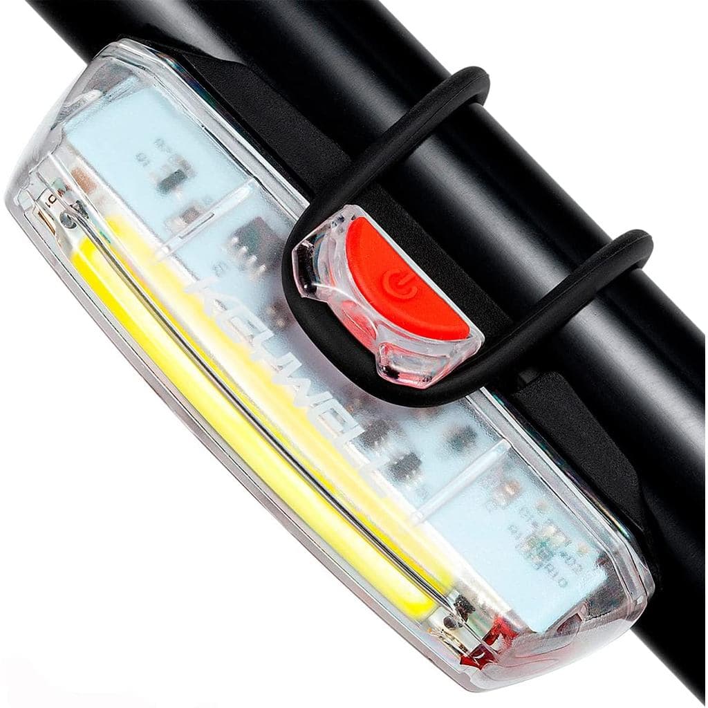 Bike Front Light USB Rechargeable-Super Bright LED Bicycle Headlight with Low Battery Indicator and Modes Memory Functio