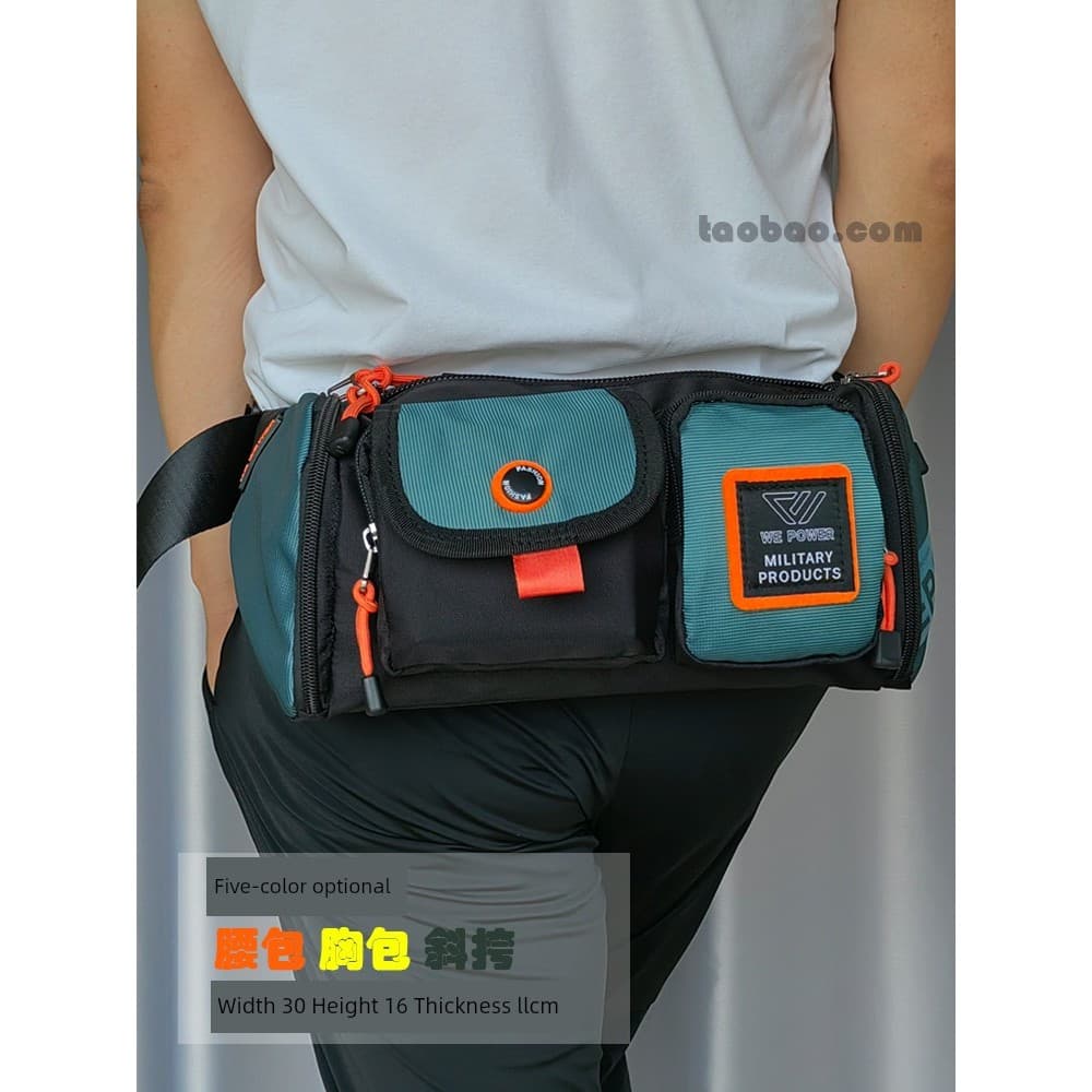 Cintura multifuncional impermeável Casual Square Postman Bolsa