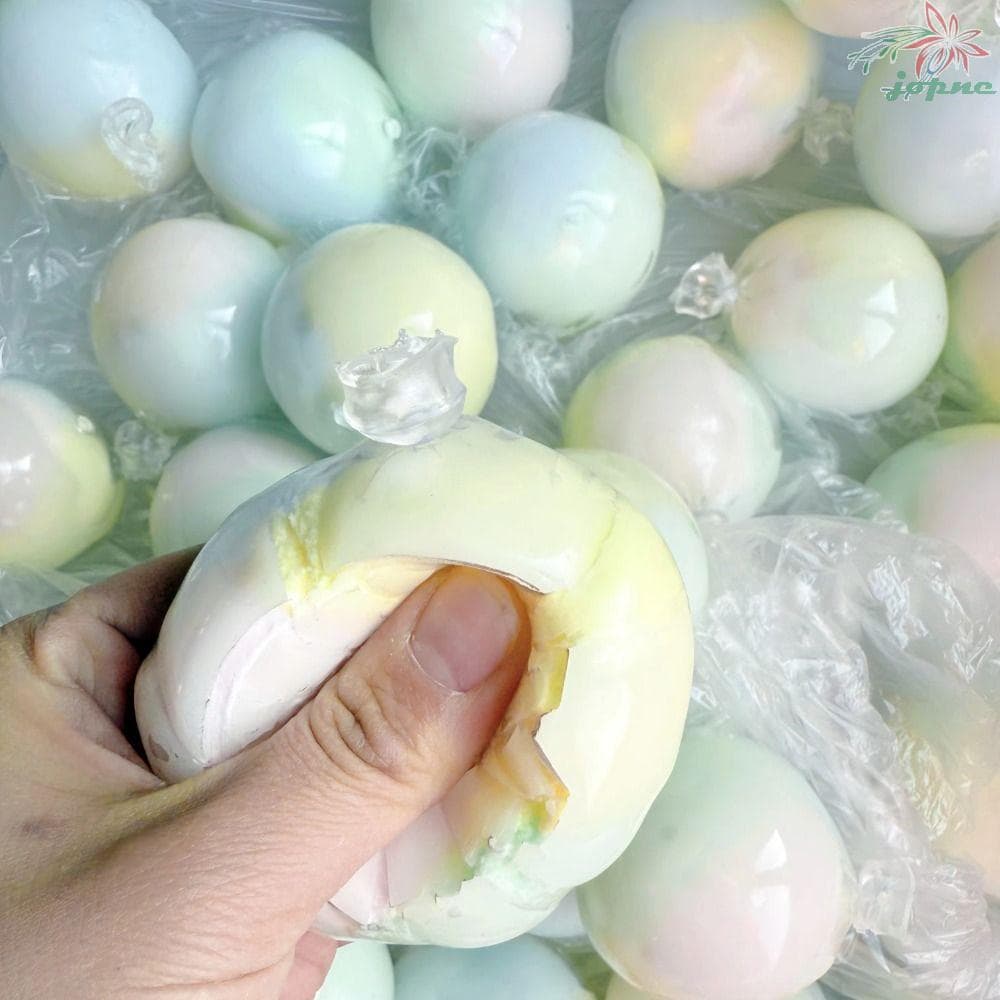 JOPNE Bola Sensorial Fidget , De Pele Crocante Colorida Artesanal , Pitada Mão Relax Brinquedo Mole Cera Para Rachaduras