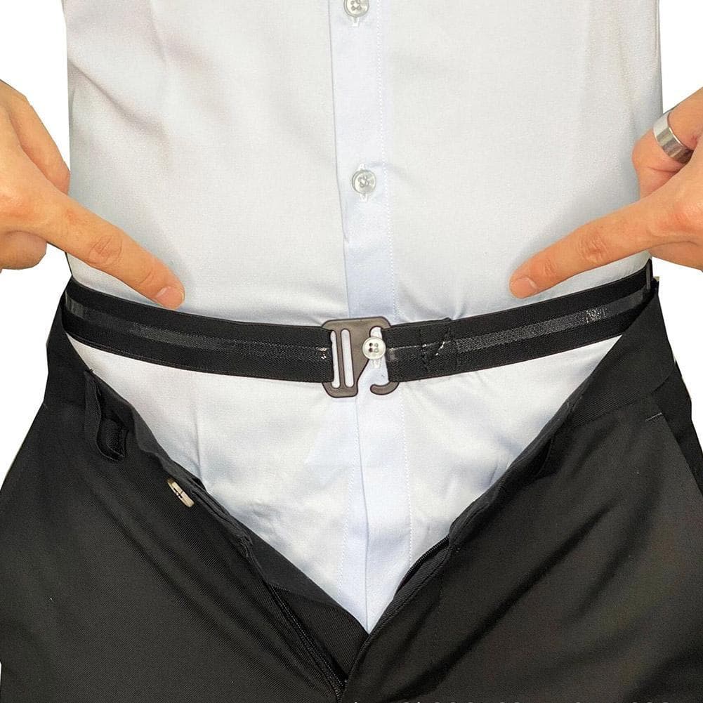 Camisa Permanece Cinto Ajustável Elástico Acessórios Trabalho Arrumado Deslizamento Tuck J9z5