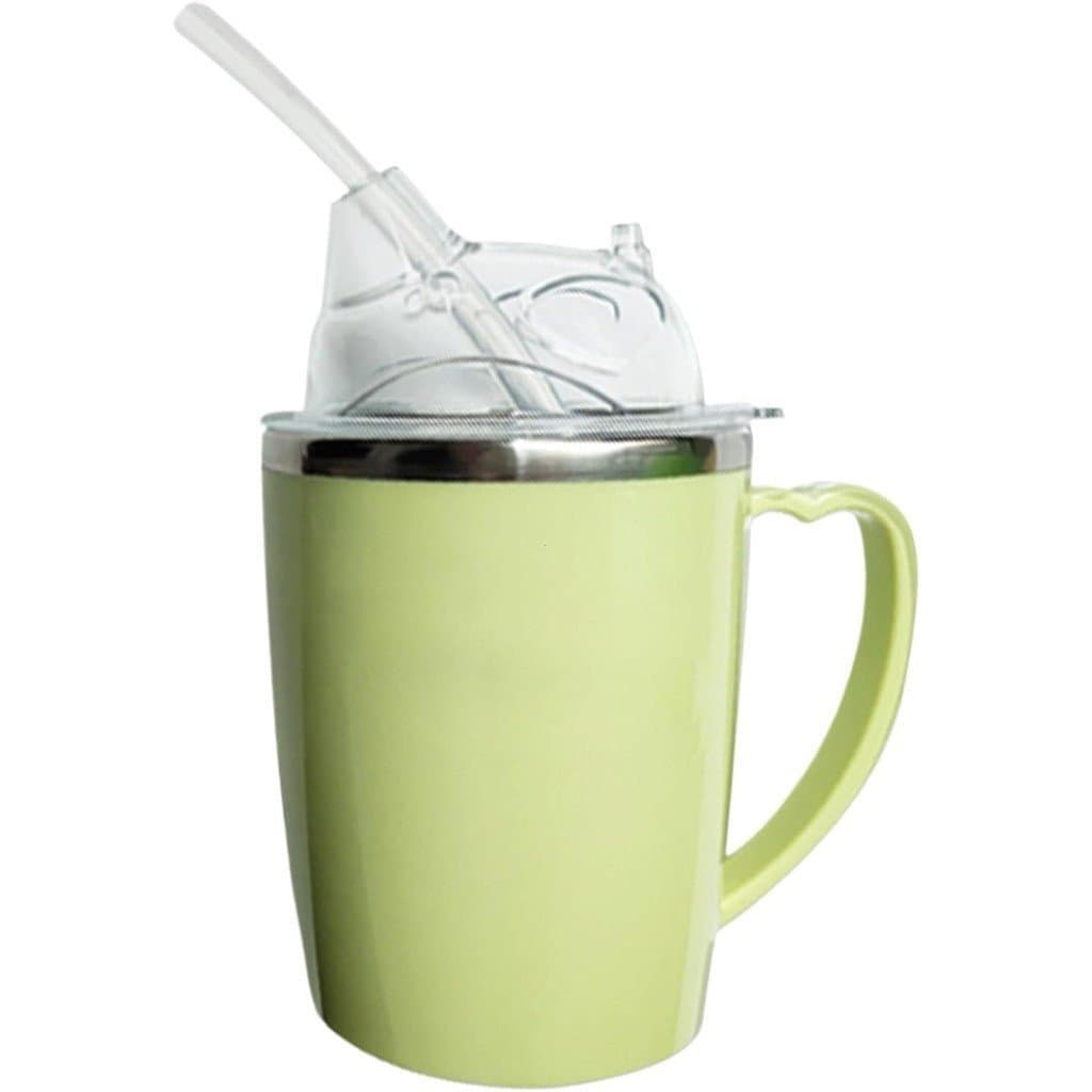 Copo com bico para adultos, copo para idosos, copo à prova de vazamentos de 11,8 oz, copo seguro para beber com 3 modos