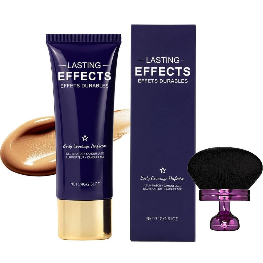 DivyAllOverCompleionPerfectorwithBrush, Maquiagem Corporal à Prova d'Água, Perfeitor de Cobertura Corporal para Pernas,