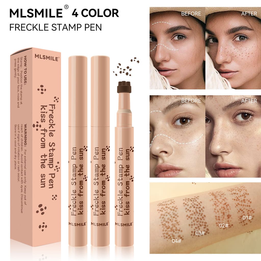 Caneta de sardas de simulação Natural de beleza, não é fácil de desbotar, longa duração, à prova d'água, selo de manchas