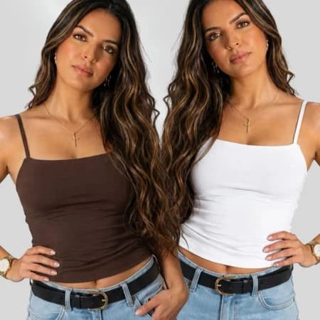 Kit 3 Regata Feminina Blusa Alças fina Poliamida Premium Fitness Casual
