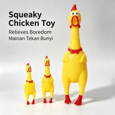 Grande médio pequeno vinil gritando frango ventilação complicado cão animal de estimação gritando brinquedo interativo