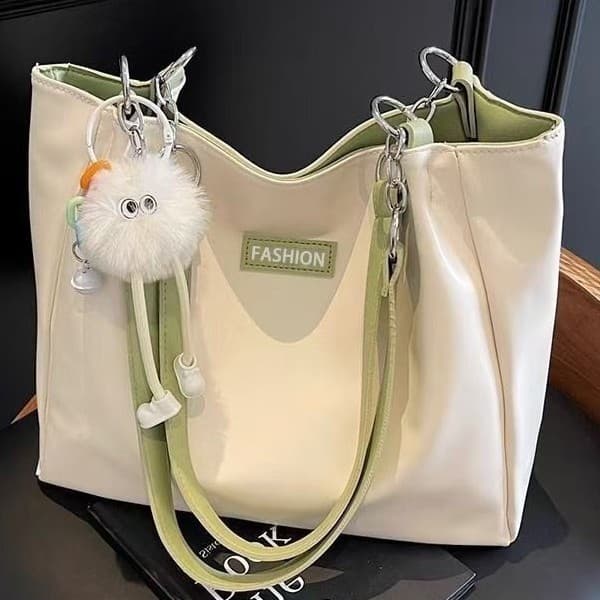 2026 outono novo estilo sacola de grande capacidade urbana simples couro do plutônio bolsa de ombro All-Match Commuter b