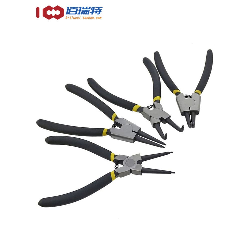 Alicate de anel de 20 cm 23 cm Pinças internas Pinças externas Alicate amarelo Alicate de anel de pressão de ane