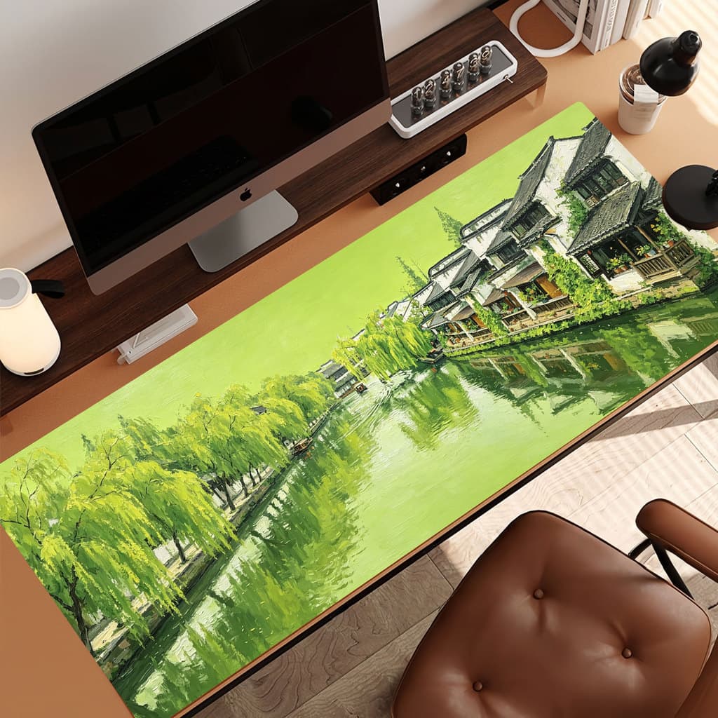 Antigo 80 * 30cm Mouse Pad Grande MousePad Antiderrapante Longo 3mm Tapete De Mesa