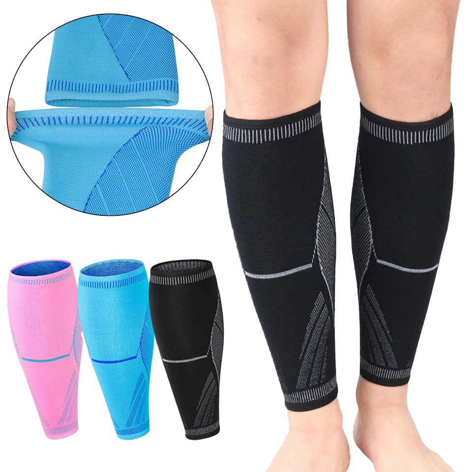 1 Peça De Compressão Bezerro Cinta Esportes Elástico Futebol Antiderrapante Respirável Correndo Fitness Perna Guarda