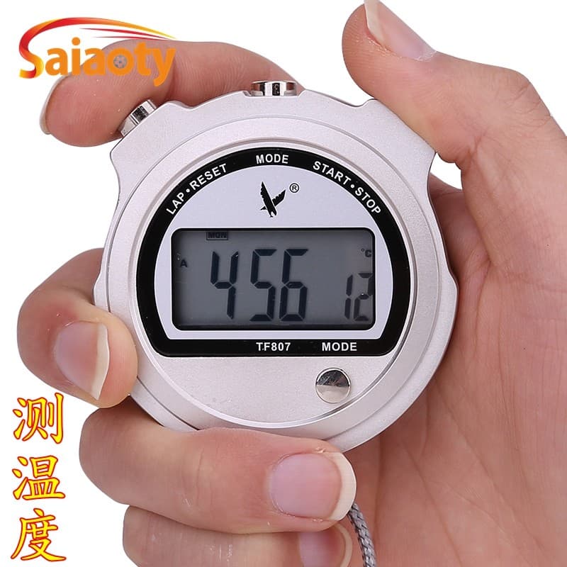 Tianfu Cronômetro TF807 Medição de Temperatura Única Linha 2 Cronômetro Temporizador Cronômetro TF1101 Cronógrafo Digita