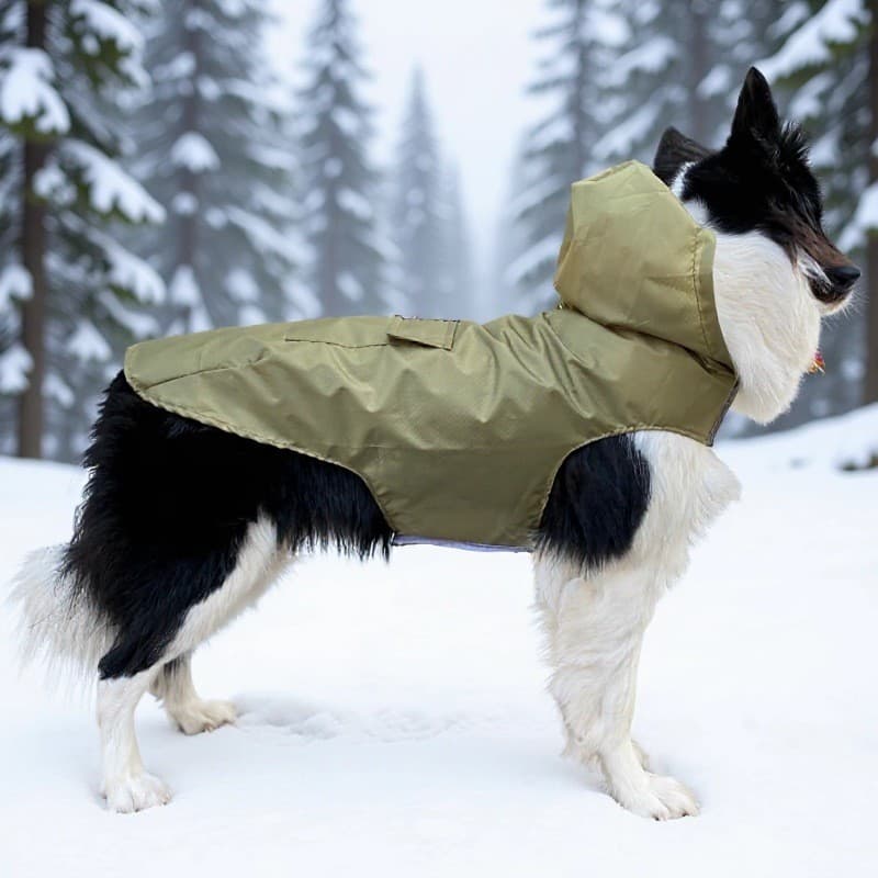 Capa De Chuva Reflexiva Para Cães Grandes , Animais De Estimação , poncho Cachorrinhos , À Prova D'água De Vento , Com C