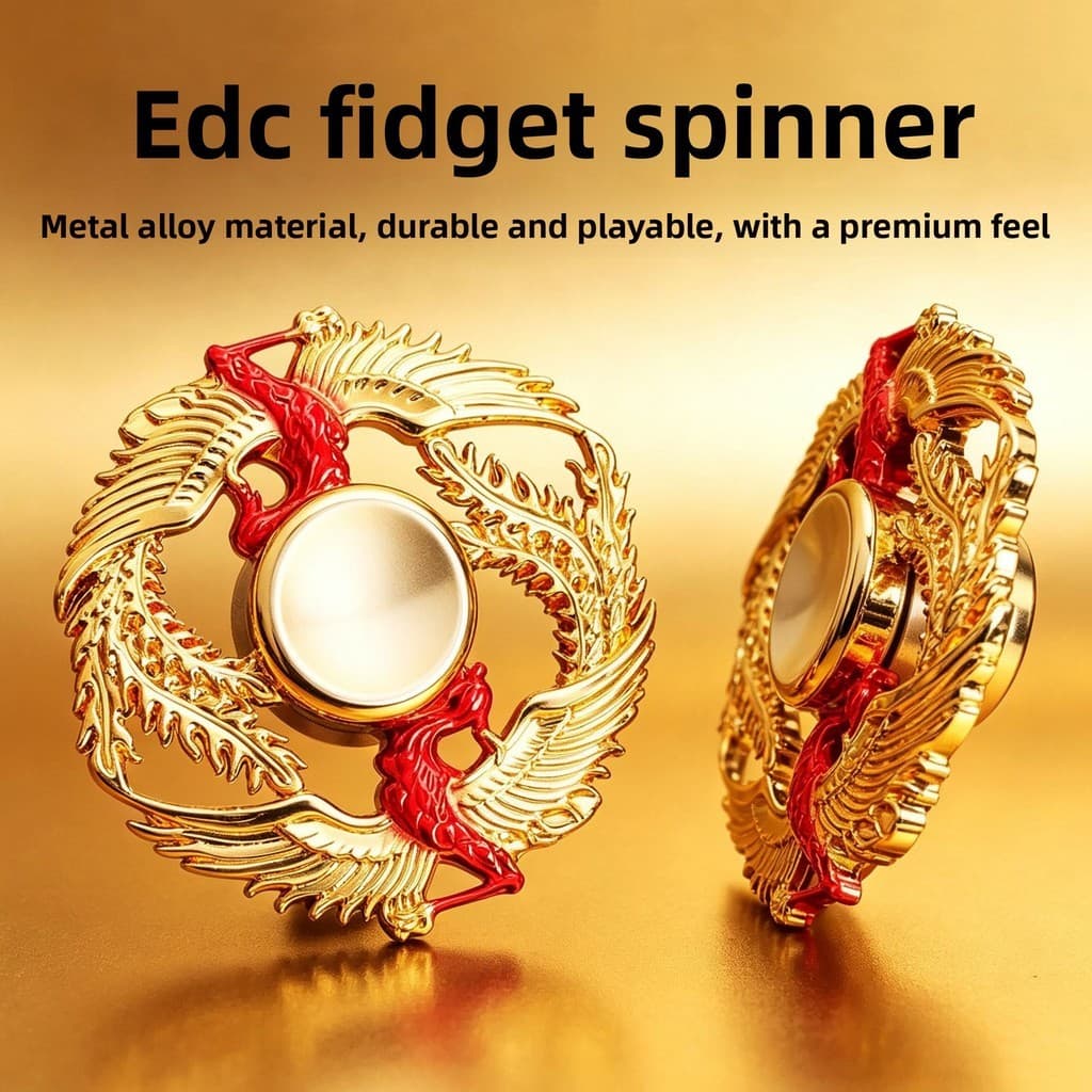 EDC Phoenix forma liga de Metal Fidget Spinner influenciador descompressão adulto estudante crianças Desktop jogar brinq