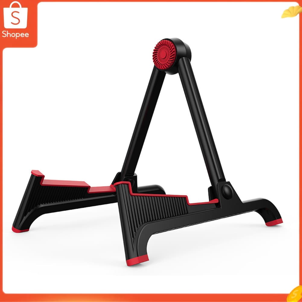 Suporte de guitarra Funien ABS dobrável universal suporte de instrumento leve para ukulele acústico elétrico baixo