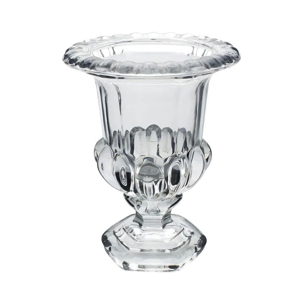 VASO DECORATIVO PIECE EM VIDRO COM PE 20CM X 15CM DAYHOME