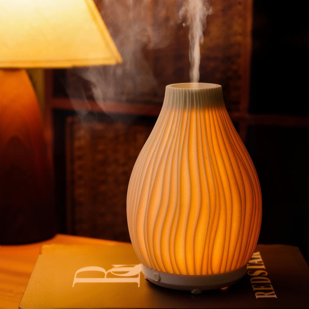 2026 novo produto puro artesanal vidro resina cerâmica luz noturna difusor de Aroma mesa quarto difusor de óleo essencia