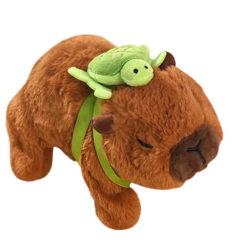Brinquedo Capivara Fofa que Pula e Faz Som