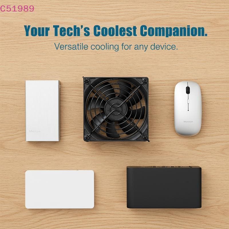 [kaan] Ventilador De Resfriamento Silencioso Sem Fio Operação Silenciosa Refrigerador USB Para Roteador PC Set Top Box A