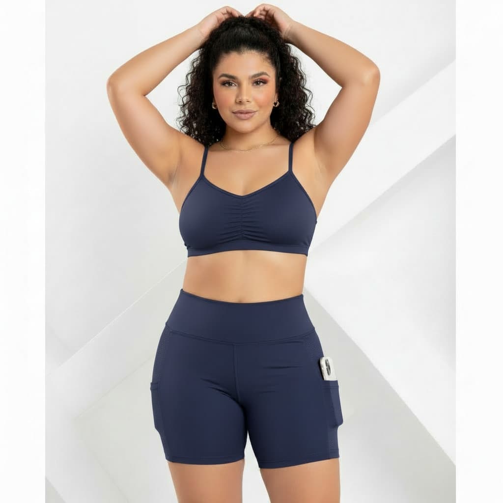 Top Fitness Reforçado Detalhe em Elastec Premium Pala Modas Fitness