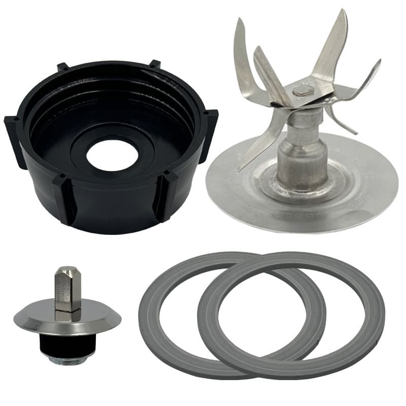 Cabeça de cortador de lâmina de seis folhas, Base de baquelite, anel de vedação, espremedor de liquidificador, acessório
