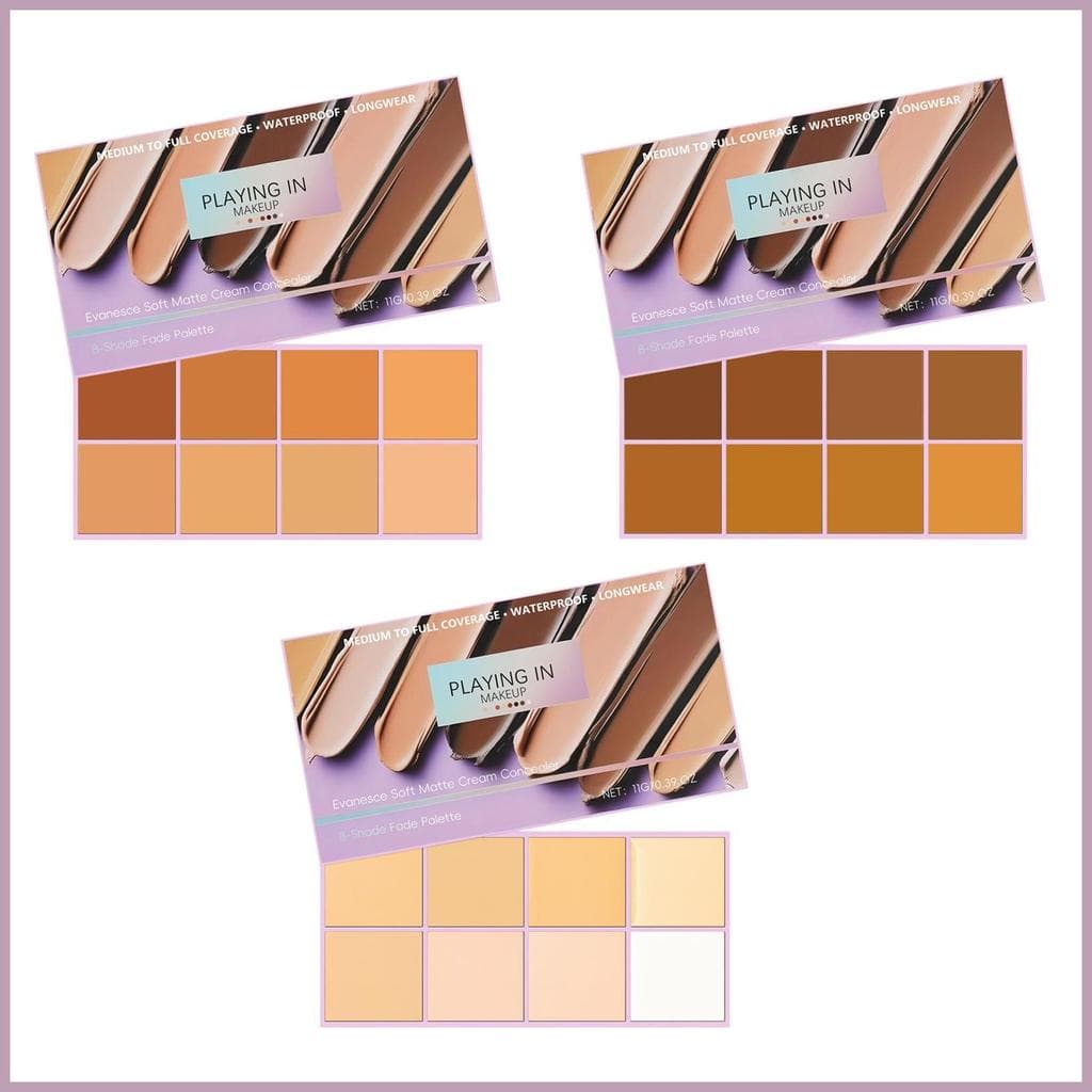 Paleta Corretora De Cores , 8 Fosca , De Longa Duração , À Prova D'água , Corretivo Para Pele Escura , Mulheres , Menina