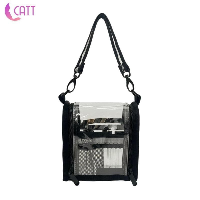 [Dadada2] Bolsa Organizadora De Cosméticos Organizador De Maquiagem Transparente Com Alça À Prova D'água Para Banheiro
