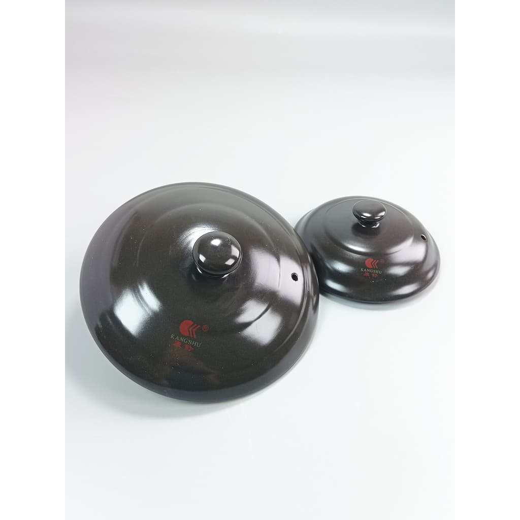 Tampa de caçarola de cerâmica Kangshu Panela de porcelana Universal Acessórios para panela de guisado Tampa de argila re