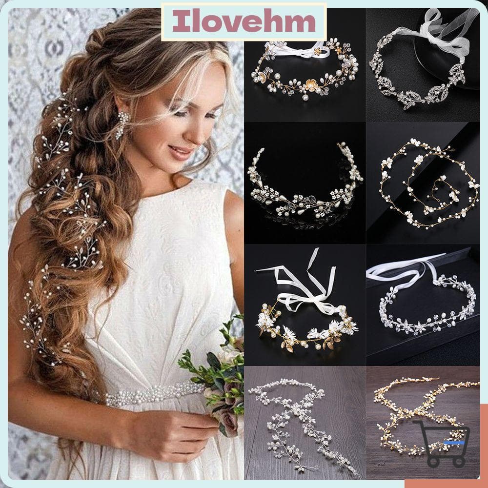 LUCKY-ILOVEHM Noiva Cristal Tiara Strass Moda Coroa Enfeites De Cabelo Joias Folha