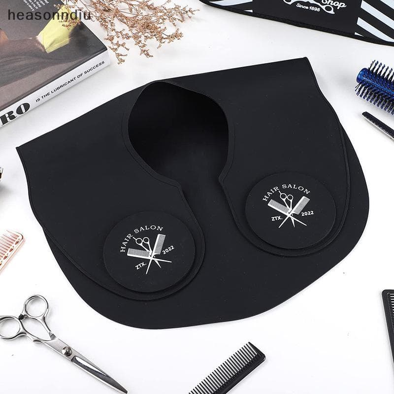 [heasonndiu] Coleira De Corte De Cabelo De Silicone , Xales De Tingimento , Capa De Cabeleireiro , Proteção Ne , Almofad