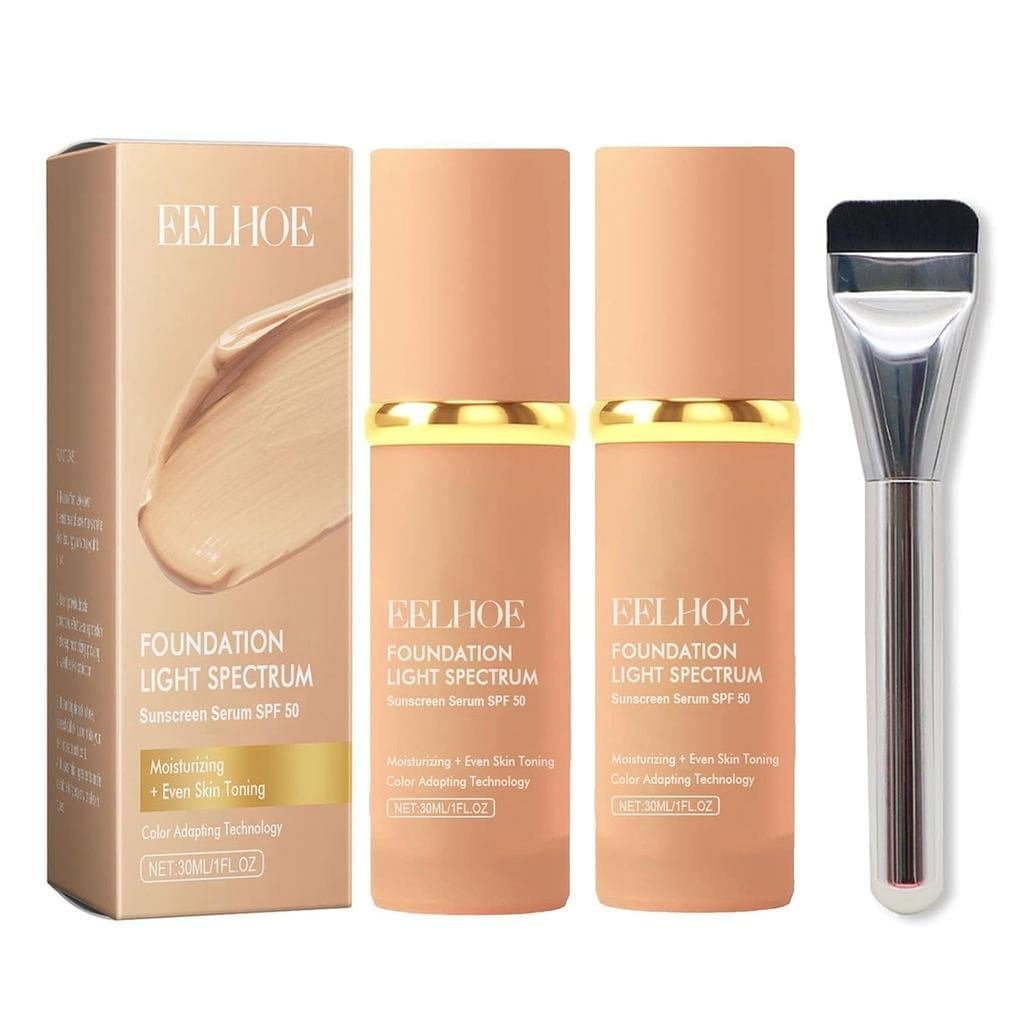 Base de Maquiagem Eelhoe, 4 em 1, Base de Maquiagem Eelhoe para Correção de Imperfeições, Maquiagem Impecável, Base Hidr