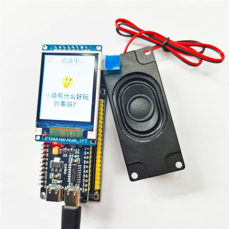 Xiaozhi AI Robô Inteligente Tela de 6cm Kit de Voz Artificial Chat ESP32 S3 Placa de Desenvolvimento Programável