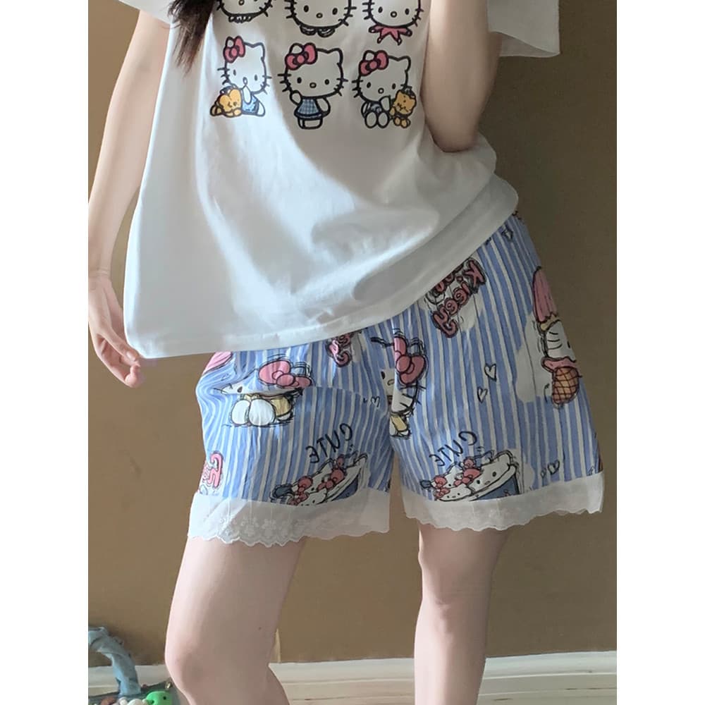 Verão sozinho calças de pijama feminino Shorts casa calças femininas 2026 novo estilo calças únicas femininas calças de