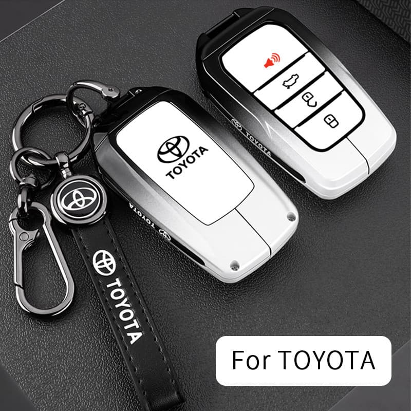 Adequado para capas de chave Toyota: CHR, Hilux, Fortuner, Land Cruiser, Camry, Corolla, RAV4, Highlander.