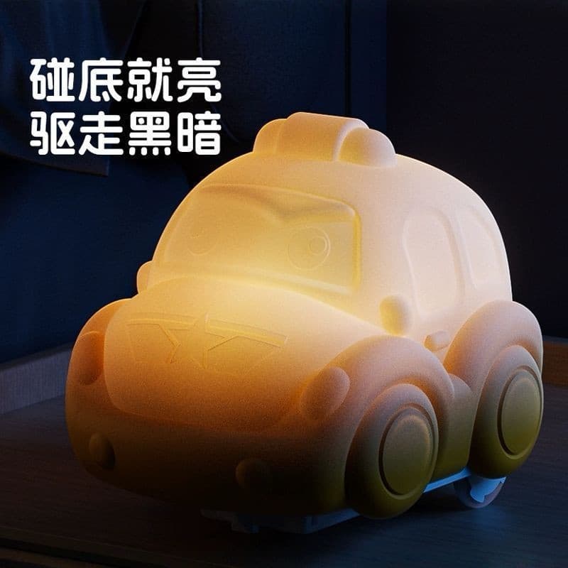 2026 Novos Produtos Carro Elétrico Infantil Brinquedo Papa Luz Silicone Luz Noturna Mudança de Cor Luz Tartaruga Carro A