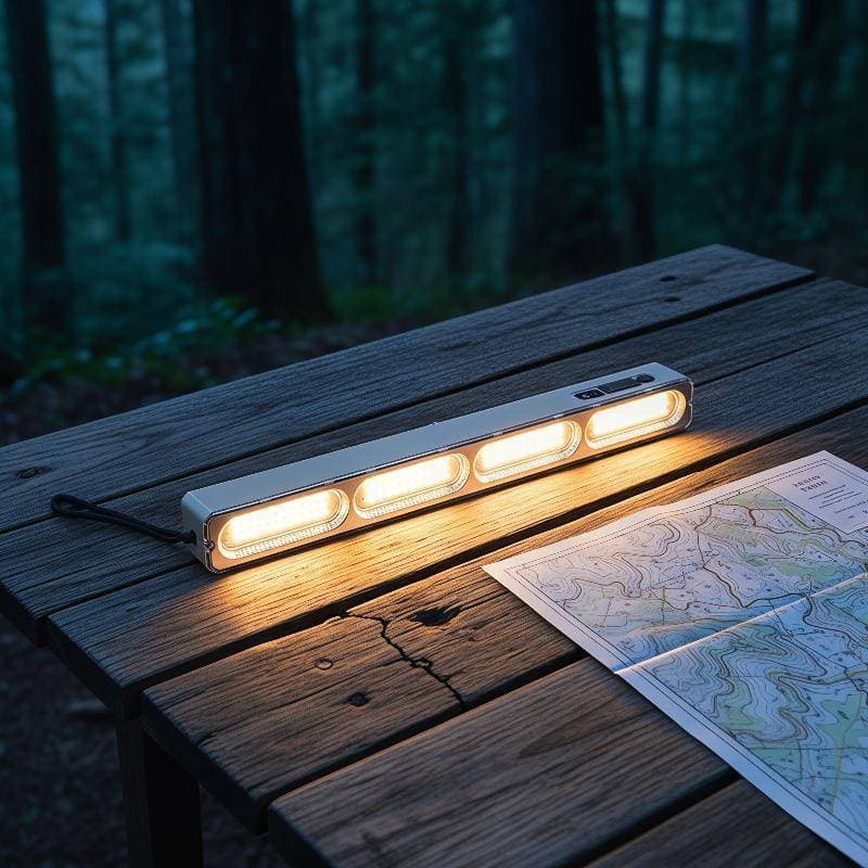 Pequena Lâmpada De Acampamento Portátil 22/32/42cm LED Tubo De Magnética Iluminação Ao Ar Livre [COD]
