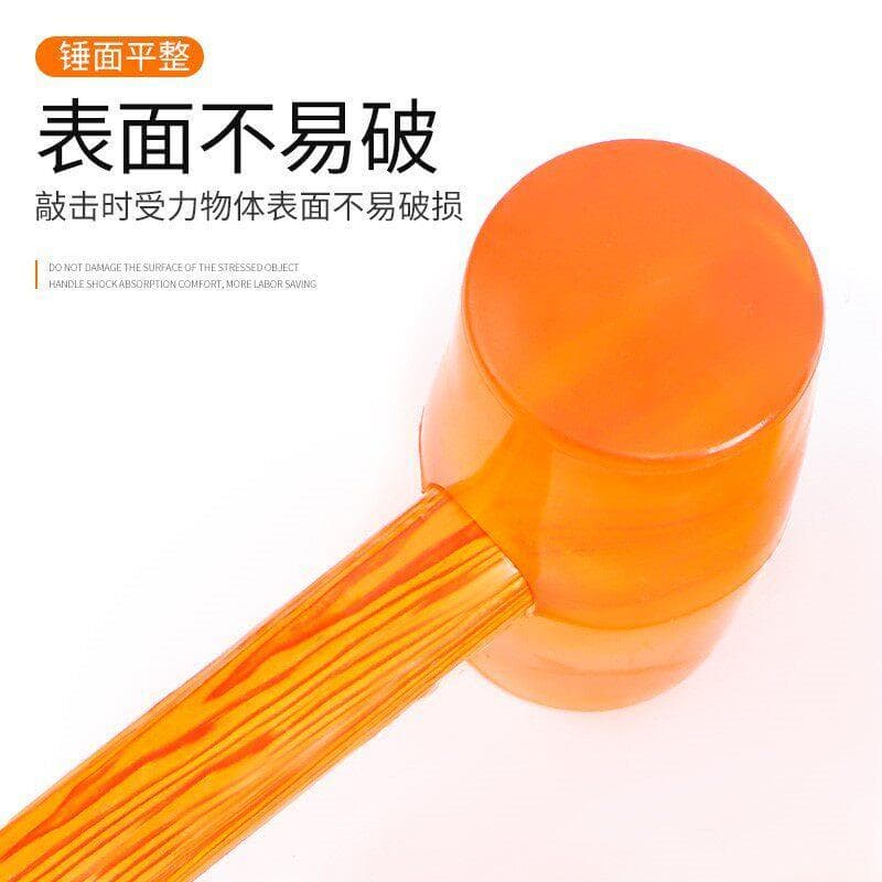 Massagem martelo de borracha macia martelo de borracha pequeno elástico doméstico martelo plástico sólido transparente c