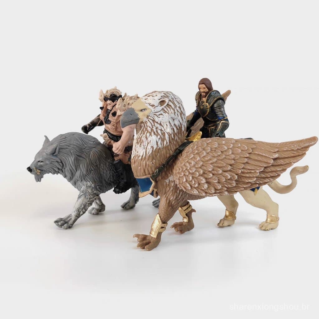 Novo conjunto de batalha Warcraft autêntico, embalado solto: figuras de Losa, Blackhand, Dur'atan, modelo de soldado fan